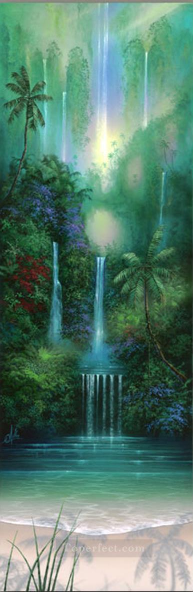 Wailini Falls rainforest mountains Oil Paintings